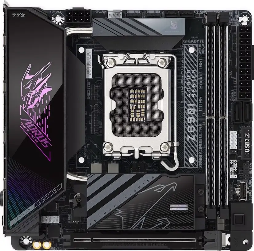 Montaje Placas Base Gigabyte Z890I AORUS ULTRA Gaming PC Conde Orgaz Montaje Placa Base Gigabyte Z890I AORUS ULTRA Gaming PC Conde Orgaz